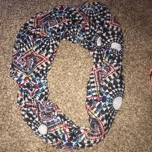 Patterned infinity scarf